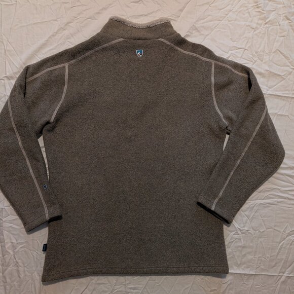 Kuhl Men's EUROPA Quarter Zip Alfpaca Fleece, Oatmeal, Medium - Picture 2 of 10